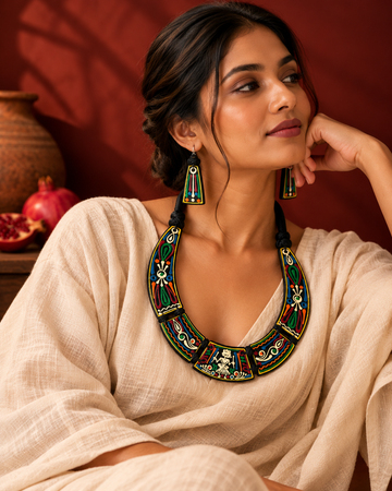 Colour Story Folk Necklace Set