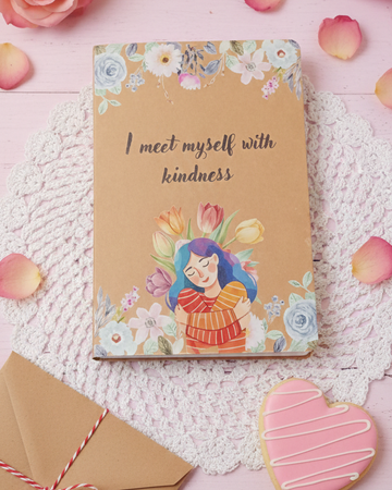 Handcrafted Floral Theme Diary