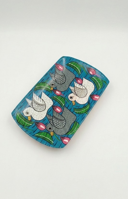 Wooden Bird Pattachitra - Tray