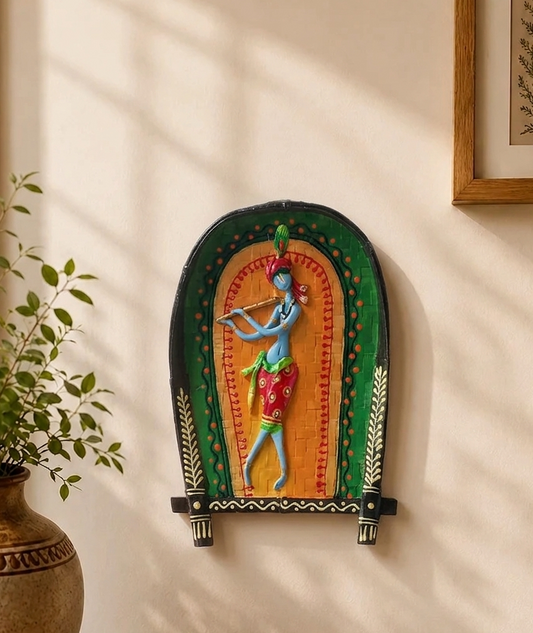 Handcrafted Krishna Art Kulo Soop- Krishna
