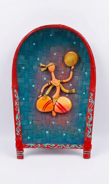 Handmade Bamboo Kulo Soop , Wall Hanging, Multicolor