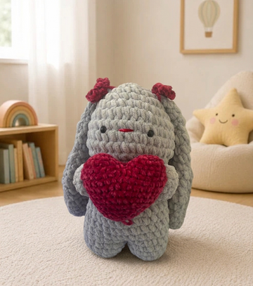 Crochet Toys - Bunny with Heart
