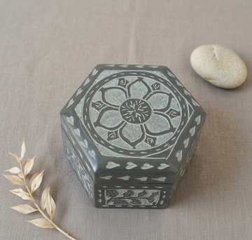 Black Marble Jewellery Box