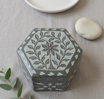 Black Marble Jewellery Box