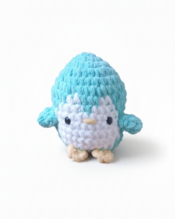 Handmade Crochet Mini Penguin Soft Toy