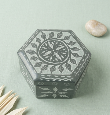 Black Marble Jewellery Box