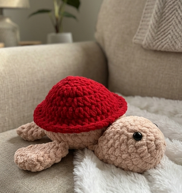 Handmade Crochet Turtle Soft Toy