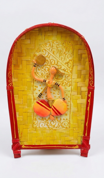 Handmade Bamboo Kulo Soop, Wall Hanging, Multicolor