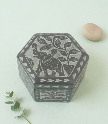 Black Marble Jewellery Box