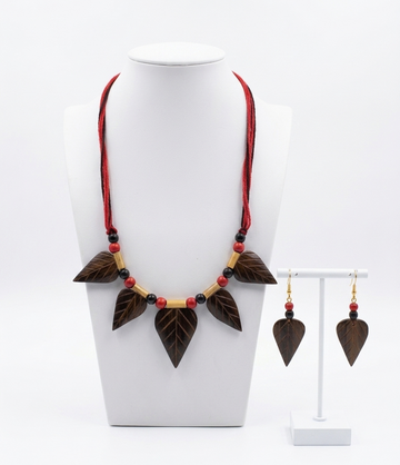 bamboo leaf necklace set - Multiple Designs