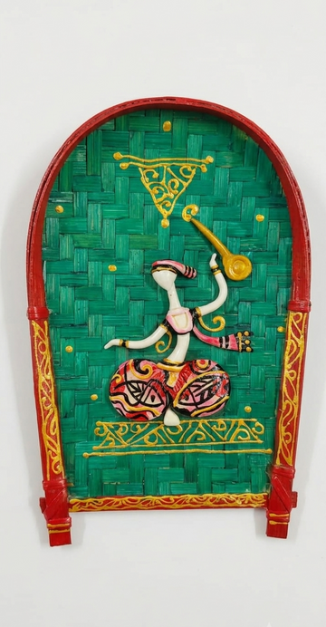 Handmade Bamboo Kulo Soop , Wall Hanging, Multicolor