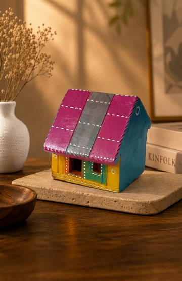 Pottery House (Each piece is 100% Handmade,so Slight Variations in Design and Color May Occur.Any one of the Available Designs Will be Delivered)
