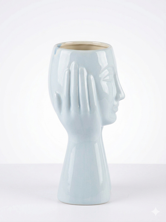 The "Thinker" Ceramic Planter