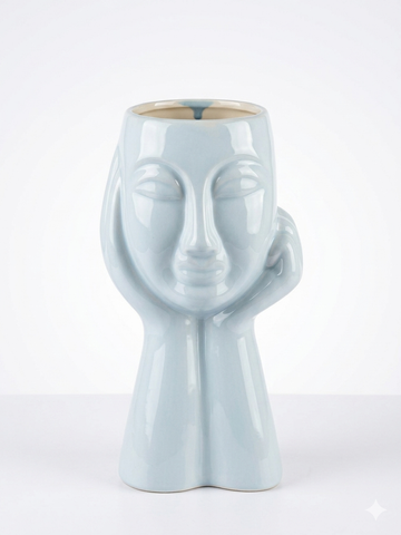 The "Thinker" Ceramic Planter