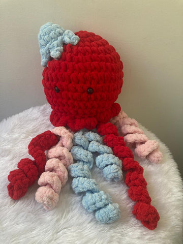 Crochet Toys - Octopus (Red)