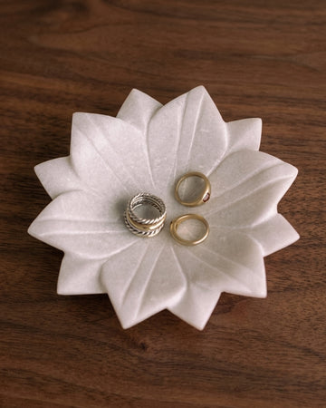 Marble Lotus Dish