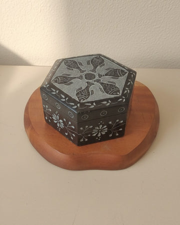 Black Marble Jewellery Box