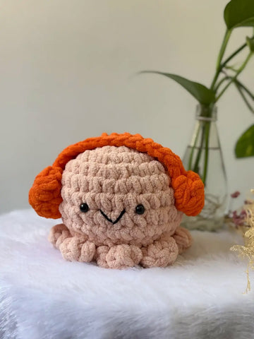 Crochet Toys - Headphone Octopus
