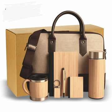 Hamper with Bags - Jute Bag with 5 sets of pcs