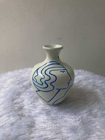 Modern Abstract Face Pot