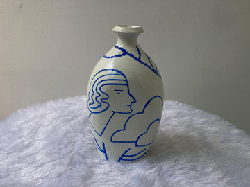 Modern Abstract Face Pot