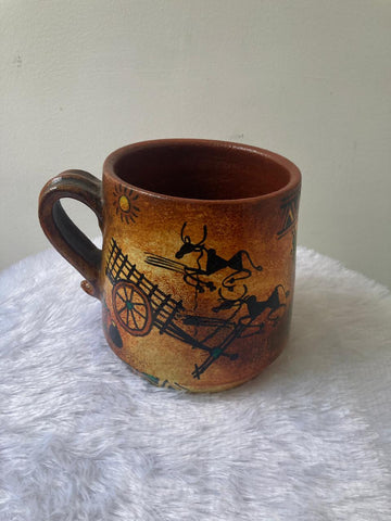 Hand-Painted Terracotta Mugs