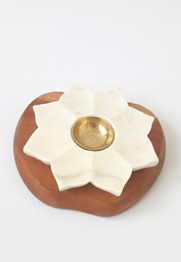 Lotus Dish - marble