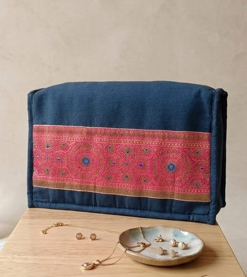 Handcrafted Jewellery Organizer Bag with 7 Zipper Pouches