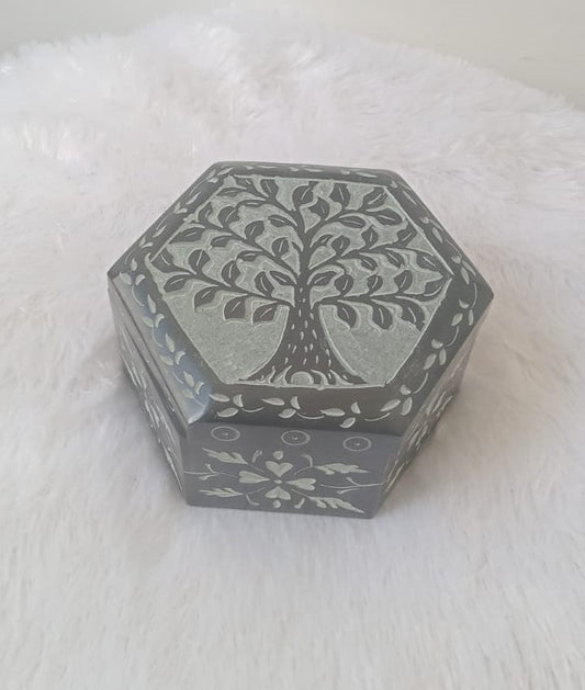 Black Marble Jewellery Box