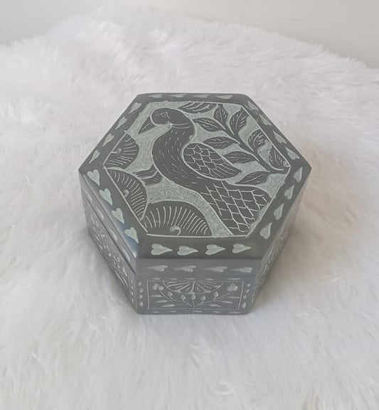 Black Marble Jewellery Box