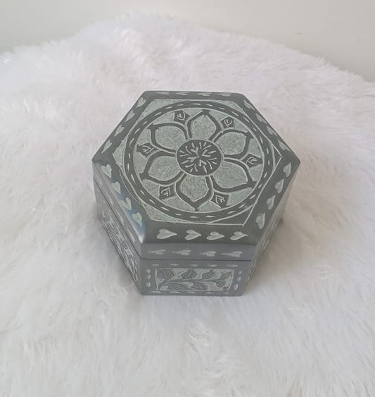Black Marble Jewellery Box