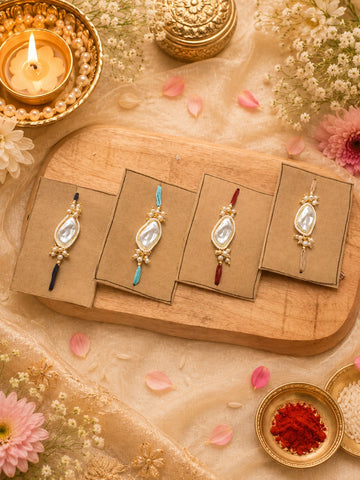 Pearl Designer Rakhi Set of 4