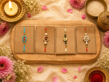 Handcrafted Designer Rakhi Set of 4