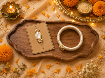 Handcrafted Bhai-Bhabhi Rakhi Set