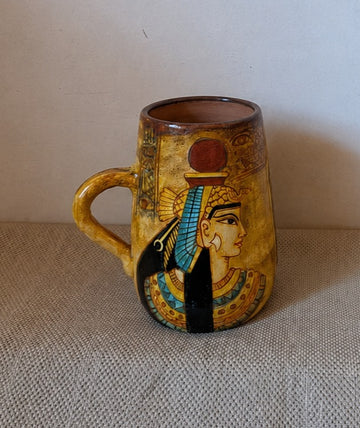 Egypt Art Pattern - Mugs - Hand painetd Mugs - Egypt (Painting on Brown Base)