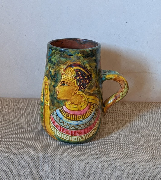 Egypt Art Pattern - Mugs - Hand painetd Mugs - Egypt (Painting on Brown Base)