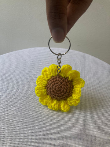 Crochet Keychain - Sunflower