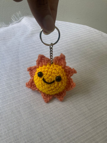Crochet Keychain - Flower (Peach)