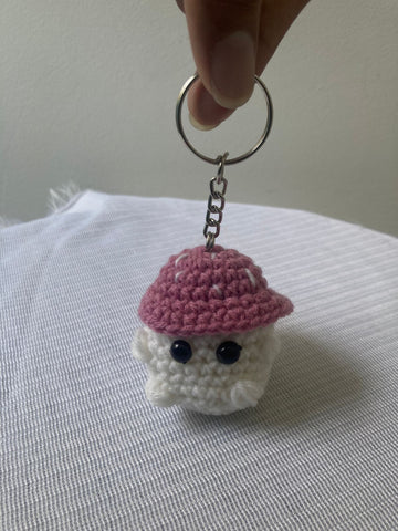 Crochet Keychain - Mushroom (Purple)