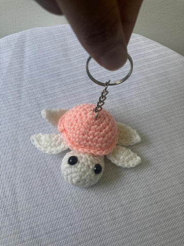 Crochet Keychain - Turtle (Pink)