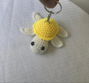 Crochet Keychain - Turtle (Yellow)