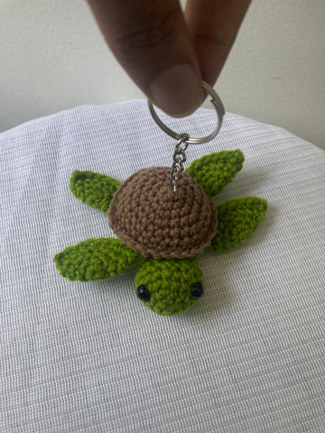 Crochet Keychain - Turtle (Green)