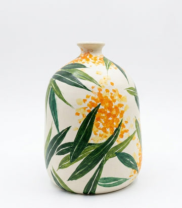 leaves / flowers 8 inch - Leaves and flowers pattern - 8 inch