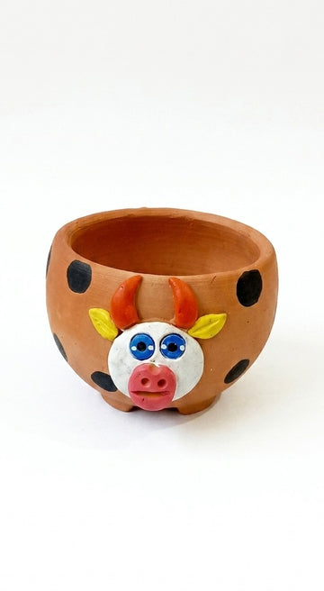 Animal / Birds face planters - cow