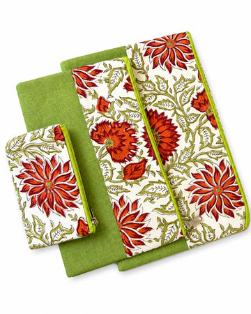 Document Organiser pack of 3 - Green