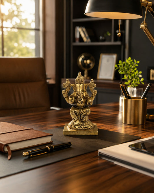 Aarambh Brass Ganesha Idol