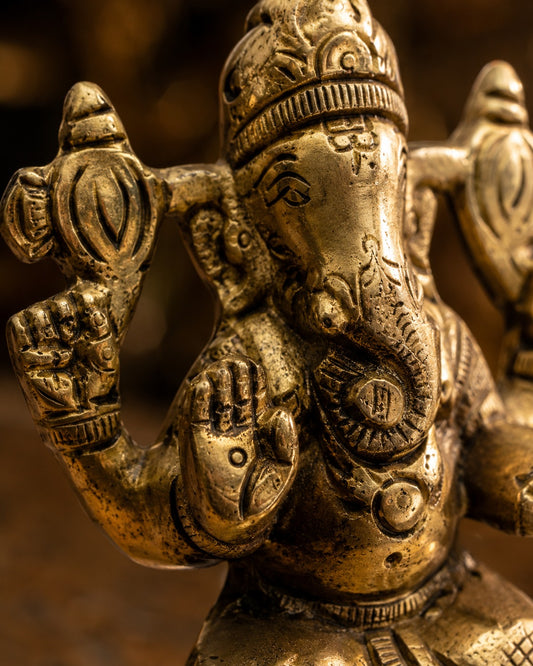 Aarambh Brass Ganesha Idol