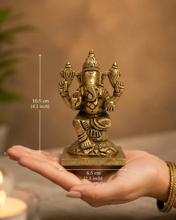 Aarambh Brass Ganesha Idol