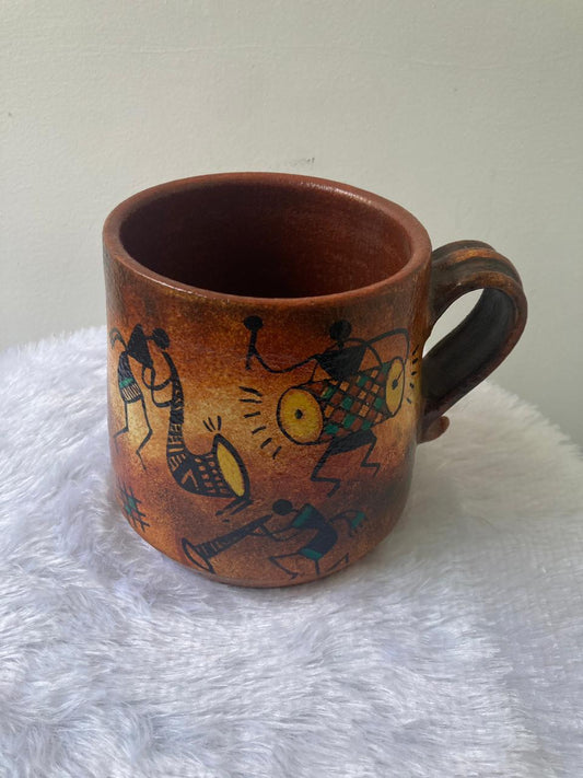 Hand-Painted Terracotta Mugs