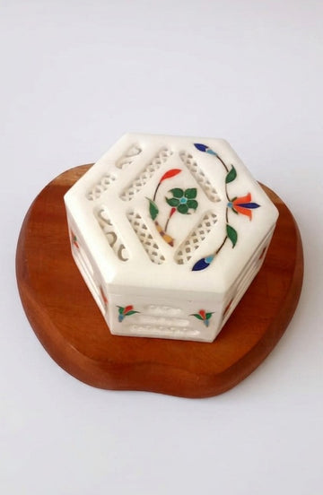 White Marble Jewellery Box